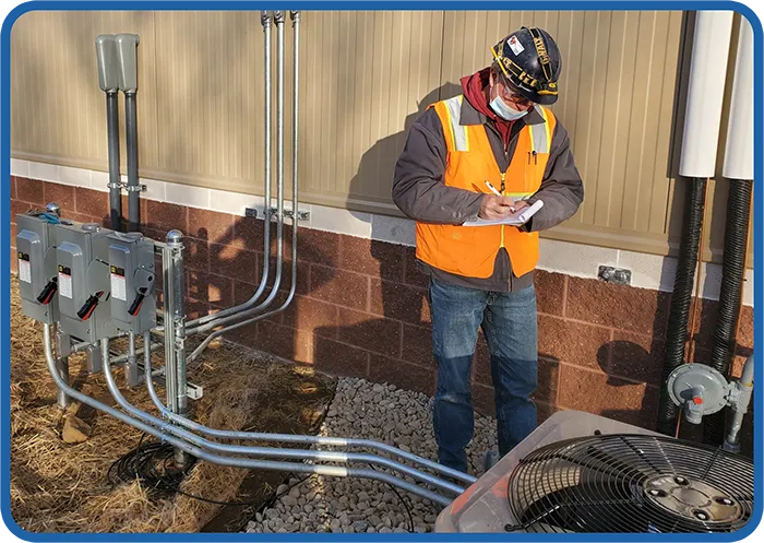 Escon Group technician busy working
